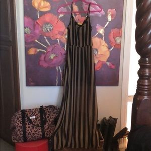 Striped maxi dress